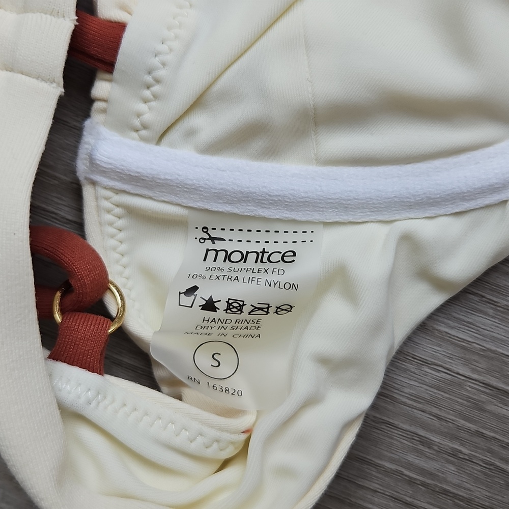 Montce Cream and Rust Two-Piece Bikini Set - Picture 6 of 6